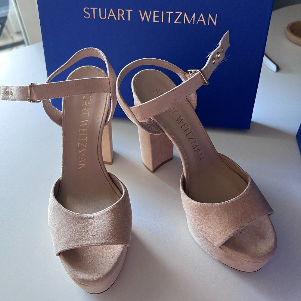 Stuart Weitzman Ryder Nude Suede